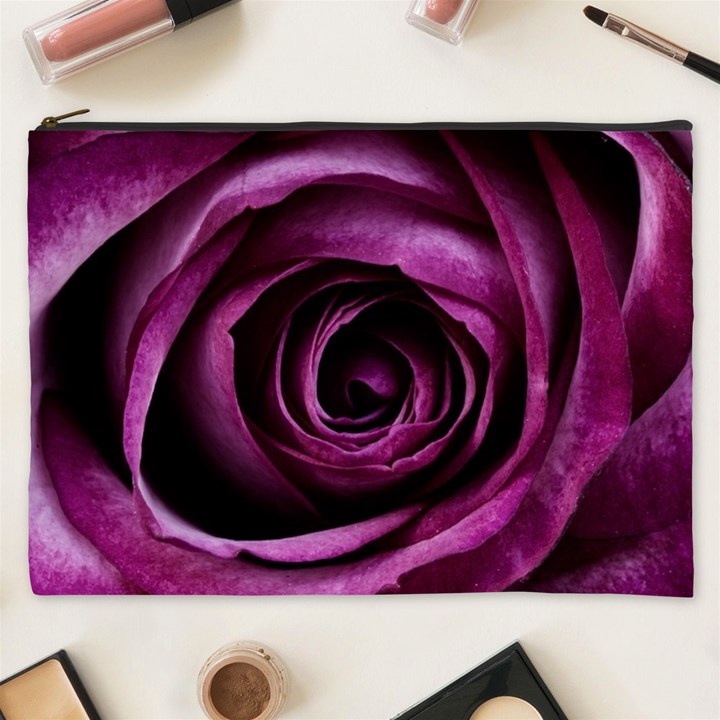 Deep Purple Rose Cosmetic Bag (XXXL)