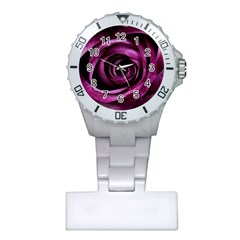 Deep Purple Rose Nurses Watch