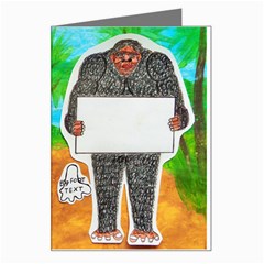 2 Yowie H,text & Furry In Outback, Greeting Card by creationtruth