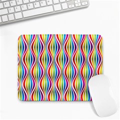 Rainbow Waves Small Mouse Pad (rectangle)