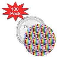 Rainbow Waves 1 75  Button (100 Pack)