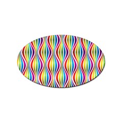 Rainbow Waves Sticker 10 Pack (oval) by Colorfulplayground