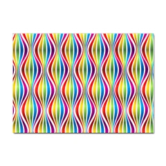 Rainbow Waves A4 Sticker 10 Pack