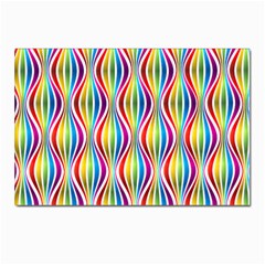 Rainbow Waves Postcards 5  X 7  (10 Pack)