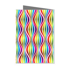 Rainbow Waves Mini Greeting Card (8 Pack)