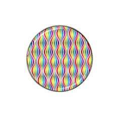 Rainbow Waves Golf Ball Marker (for Hat Clip)