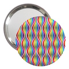 Rainbow Waves 3  Handbag Mirror