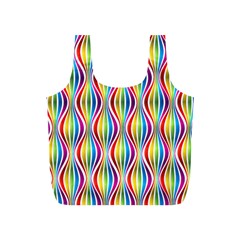 Rainbow Waves Reusable Bag (s) by Colorfulplayground