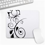 Floral Butterfly Design Large Mouse Pad (Rectangle) Front