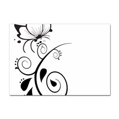 Floral Butterfly Design A4 Sticker 10 Pack