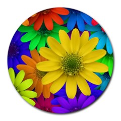 Gerbera Daisies 8  Mouse Pad (round)