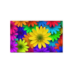 Gerbera Daisies Sticker (rectangle)