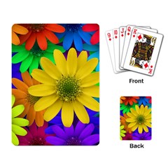 Gerbera Daisies Playing Cards Single Design