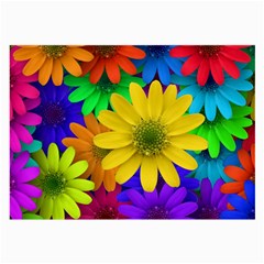 Gerbera Daisies Glasses Cloth (large, Two Sided)