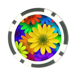 Gerbera Daisies Poker Chip (10 Pack)