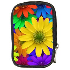 Gerbera Daisies Compact Camera Leather Case