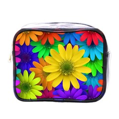 Gerbera Daisies Mini Travel Toiletry Bag (one Side) by StuffOrSomething