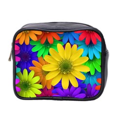 Gerbera Daisies Mini Travel Toiletry Bag (two Sides) by StuffOrSomething