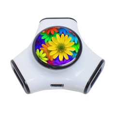 Gerbera Daisies 3 Port Usb Hub