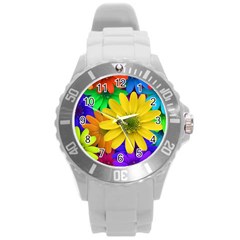 Gerbera Daisies Plastic Sport Watch (large) by StuffOrSomething