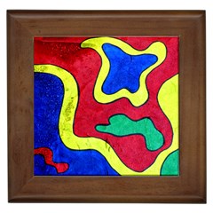 Abstract Framed Ceramic Tile