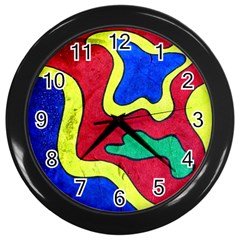 Abstract Wall Clock (black) by Siebenhuehner