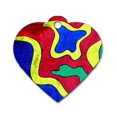 Abstract Dog Tag Heart (two Sided) by Siebenhuehner