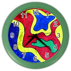 Abstract Wall Clock (color) by Siebenhuehner