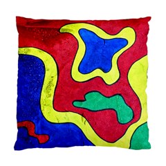 Abstract Cushion Case (single Sided)  by Siebenhuehner