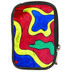 Abstract Compact Camera Leather Case by Siebenhuehner