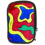 Abstract Compact Camera Leather Case Front