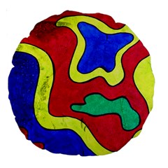 Abstract 18  Premium Round Cushion 