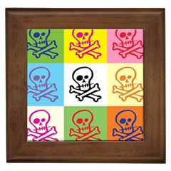 Skull Framed Ceramic Tile by Siebenhuehner