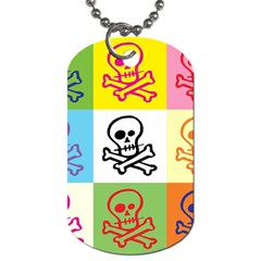 Skull Dog Tag (one Sided) by Siebenhuehner