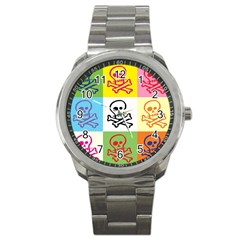 Skull Sport Metal Watch by Siebenhuehner