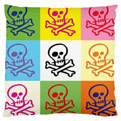 Skull Large Cushion Case (two Sided) 