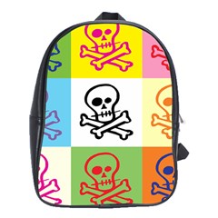 Skull School Bag (xl) by Siebenhuehner