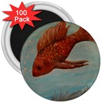 Gold Fish 3  Button Magnet (100 pack) Front