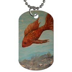 Gold Fish Dog Tag (two-sided) 