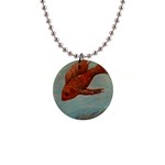 Gold Fish Button Necklace Front