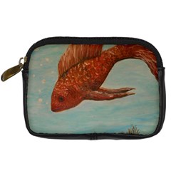 Gold Fish Digital Camera Leather Case by rokinronda