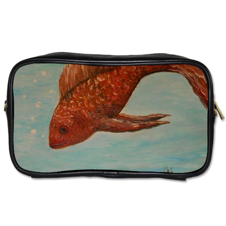 Gold Fish Travel Toiletry Bag (Two Sides)