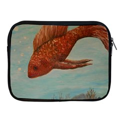 Gold Fish Apple Ipad Zippered Sleeve by rokinronda