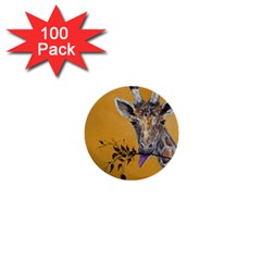 Giraffe Treat 1  Mini Button (100 Pack) by rokinronda