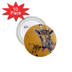 Giraffe Treat 1 75  Button (10 Pack)