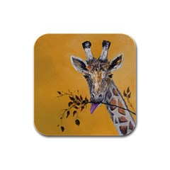 Giraffe Treat Drink Coasters 4 Pack (square)