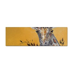 Giraffe Treat Bumper Sticker by rokinronda