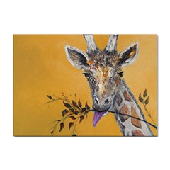 Giraffe Treat A4 Sticker 10 Pack by rokinronda