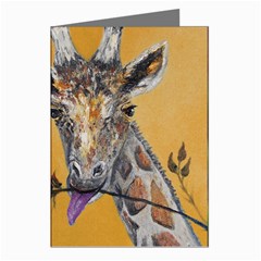 Giraffe Treat Greeting Card (8 Pack) by rokinronda