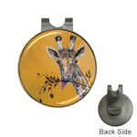 Giraffe Treat Hat Clip with Golf Ball Marker Front